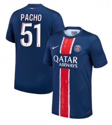 Paris Saint-Germain Willian Pacho #51 Primera Equipación 2024-25 Manga Corta